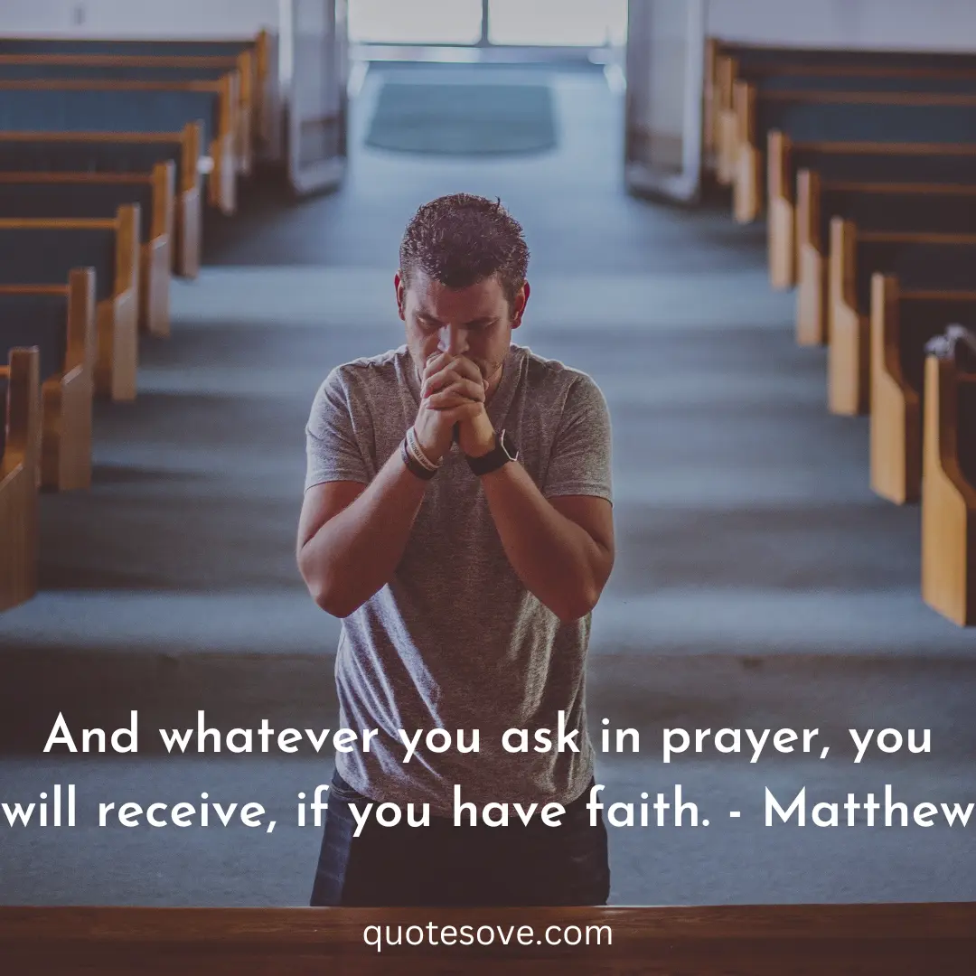 A man praying